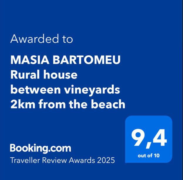 Masia Bartomeu Rural House Between Vineyards 2Km From The Beach Ел Вендрел Екстериор снимка